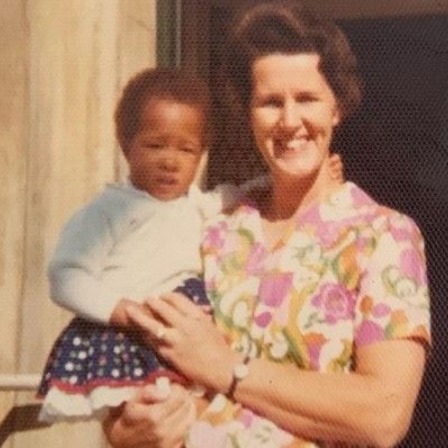 Golda Roshuevel with her mother Judith Evans.